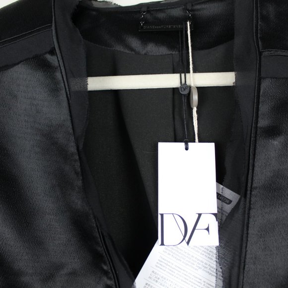 NWT Diane von Furstenberg Satin Blazer Jacket - Picture 5 of 13